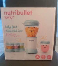 New Nutribullet Baby Food Prep System NBY-50100 Blender 32oz Blue/White