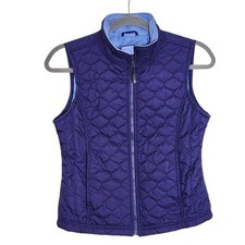 L.L. Bean Purple Quilted Vest Girls Size Medium 10-12 