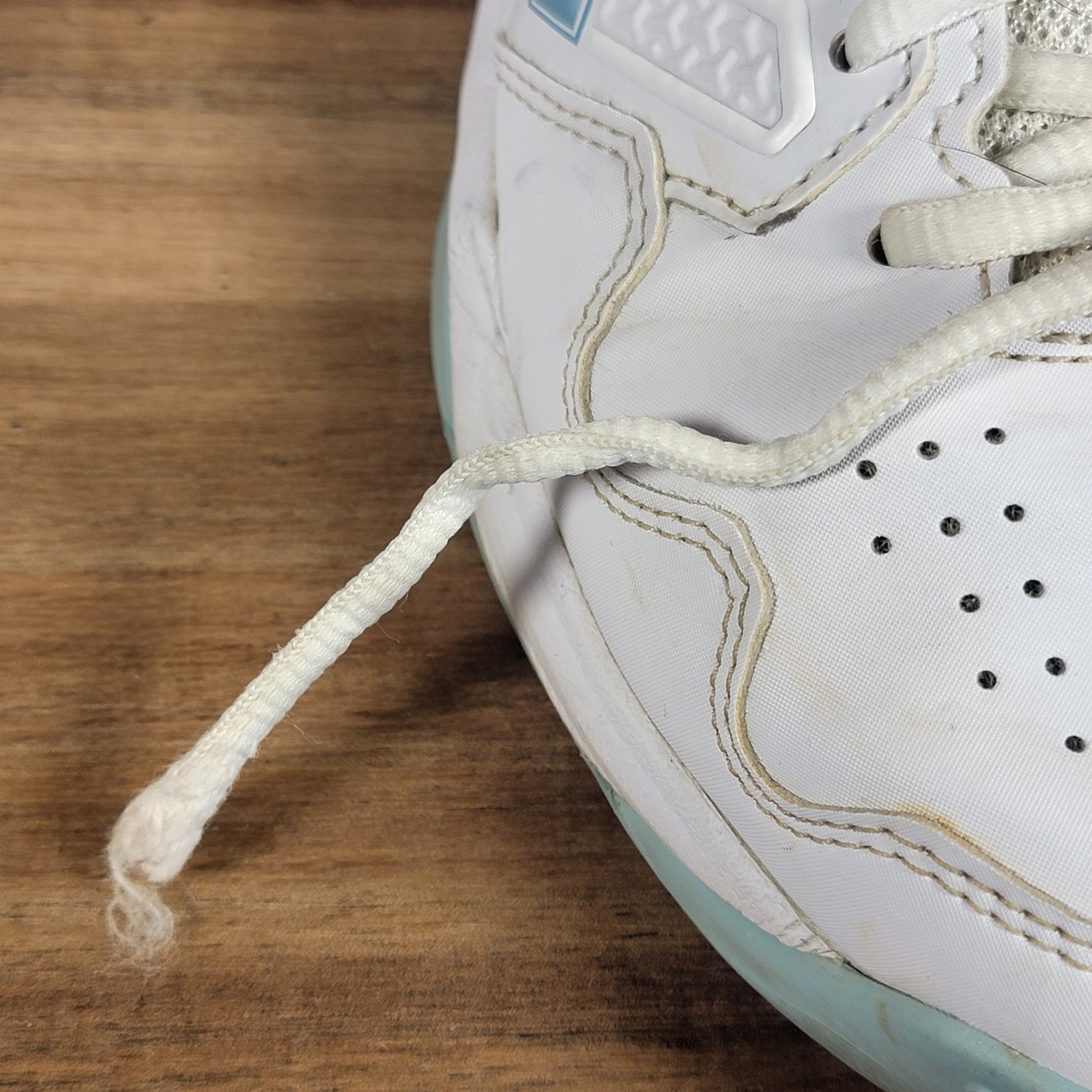 ASICS Gel Dedicate 7 Tennis Shoes White Blue Court Sneakers Women's Size 7 thumbnail 9