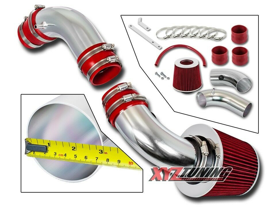 Jdm Rojo 99-03 Protege 1.8/2.0 MP5 Corta RAM Aire Admisión Kit + Filtro 3"