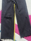 NWOT Express size 2S High Waisted Black Wash Ripped Belted Wide Leg Jeans — photo 9