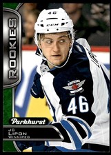 2016-17 PARKHURST ROOKIE GREEN J.C. Lipon RC- Rookie Winnipeg Jets #357