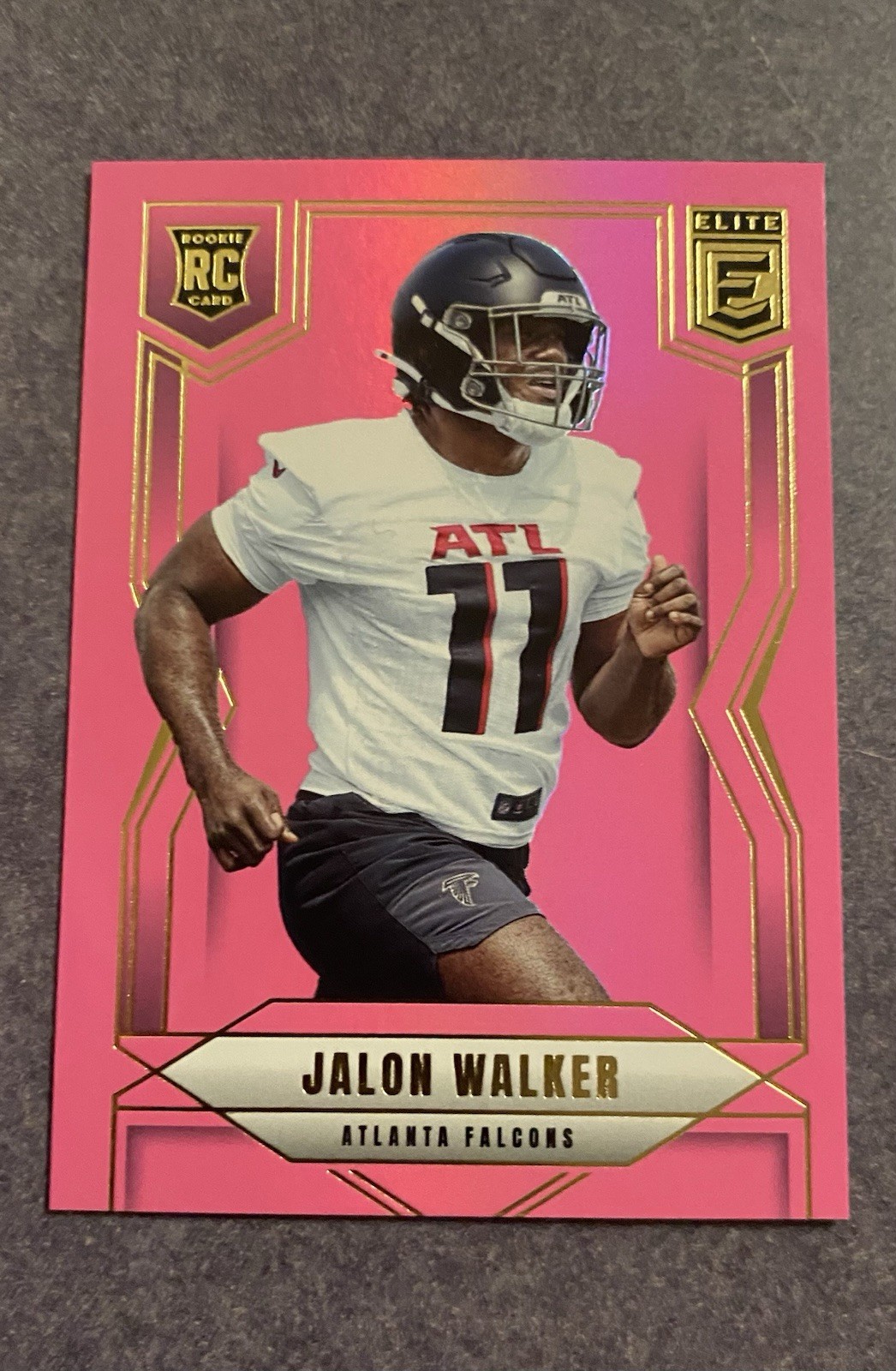 🔥2025 Donruss Elite #165 Jalon Walker RC - Pink Parallel - Atlanta Falcons