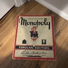 Vintage Monopoly Popular Edition  Board Game by Parker Brothers, No Board