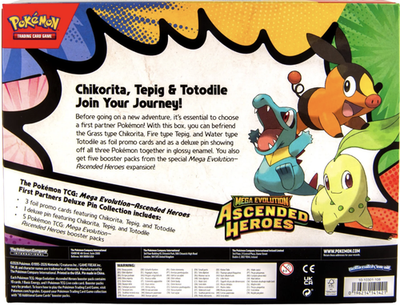 Pokemon TCG: Ascended Heroes First Partners Deluxe Pin Collection