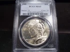 1935 MS65 Peace Dollar PCGS Certified Gem - White/Faint Gold Hue
