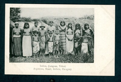 PARAGUAY UNUSED PICTURE POSTCARD - INDIOS, BOLIVIA, ARGENTINA, PARAGUAY, BRAZIL