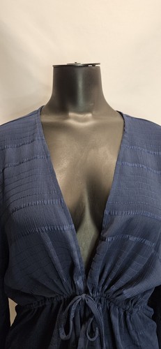 Bcbgeneration Bluse marineblau durchsichtig Top Medium - Bild 2 von 7