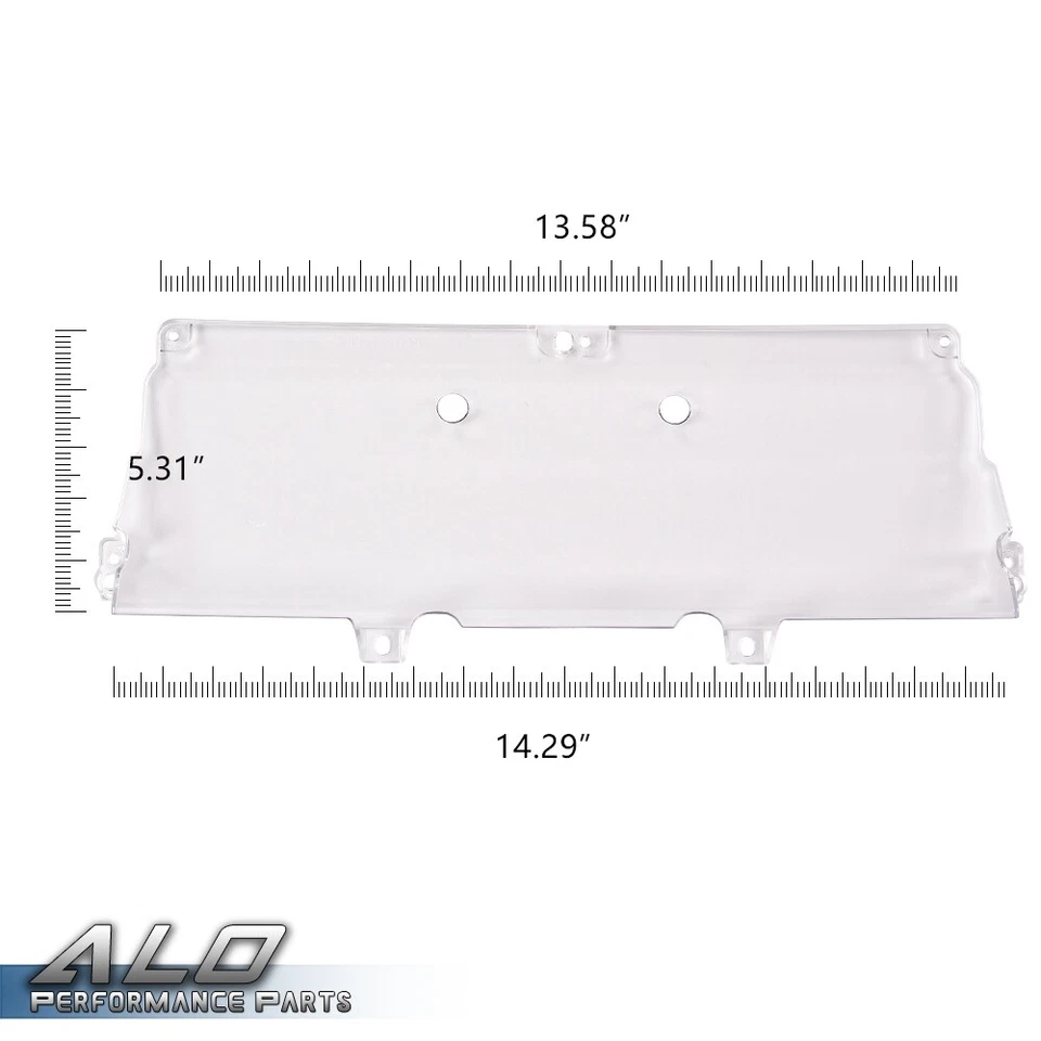Ajuste para 92-97 Ford F150 tablero de instrumentos calibre cubierta transparente lente Foto 2 de 4