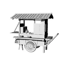 Railroad Track Accessory Props Diorama Scenery Japanese Style Street Food Truck