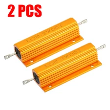 2PCS 100W 2.5 Ohm Watt Shell Power Aluminum Housed case Wirewound Resistor`