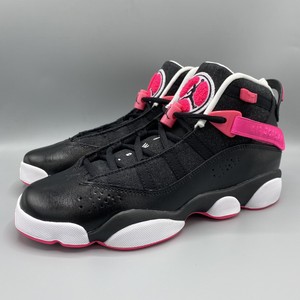 Air Jordan 6 Rings Pink & Black Ankle High Retro Basketball Shoes 323399-006, 7Y | eBay