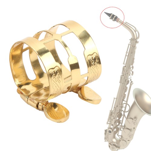 Sax Metal Ligature Clip Flute Head Clamp Saxophone Mouthpiece Part