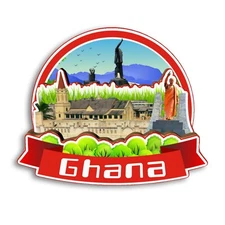 Ghana Refrigerator magnet 3D travel souvenirs wood