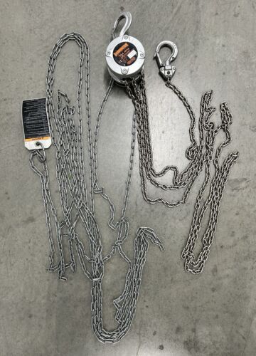 Harrington CX005-5 Manual 5 Ft Lift Chain Hoist 1000 Lb | 1/2 Ton Capacity EUC - Picture 3 of 12