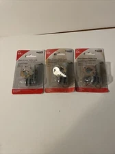 National Cabinet Drawer Locks 1/4” N183-756 Lot Of 3 Chrome