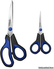 Kobalt 2-Piece Stainless Steel Scissors Set Non Slip Can Be Sharpened Durable