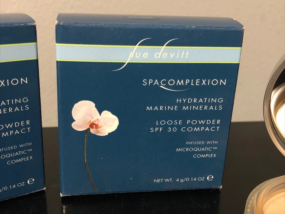 2X Sue Devitt Spa Complexion Hydrating Marine Minerals Loose Powder Manihiki - Image 2 of 4
