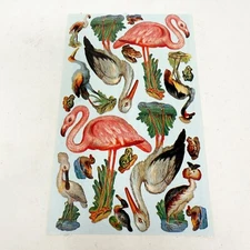 Vintage 1996 Naturally Gifted Birds Sticker Sheet Victorian The Gifted Line