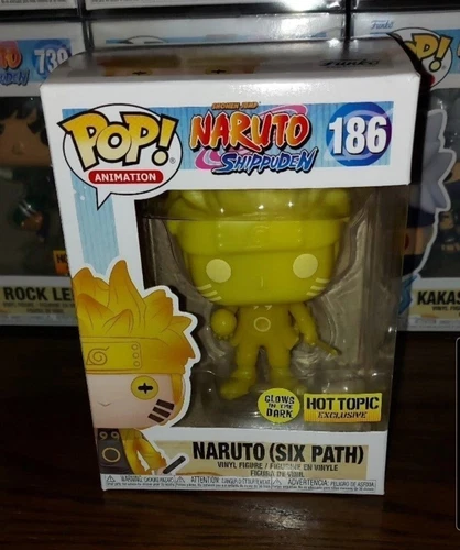 Funko POP! Animation Naruto (Six Path) Yellow GITD #186 Hot Topic Shippuden Glow
