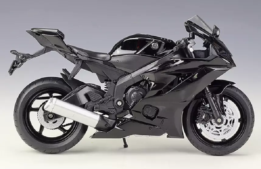 Welly 1 12 2020 YAMAHA YZF R6 Black Diecast Motorcycle Bike Model