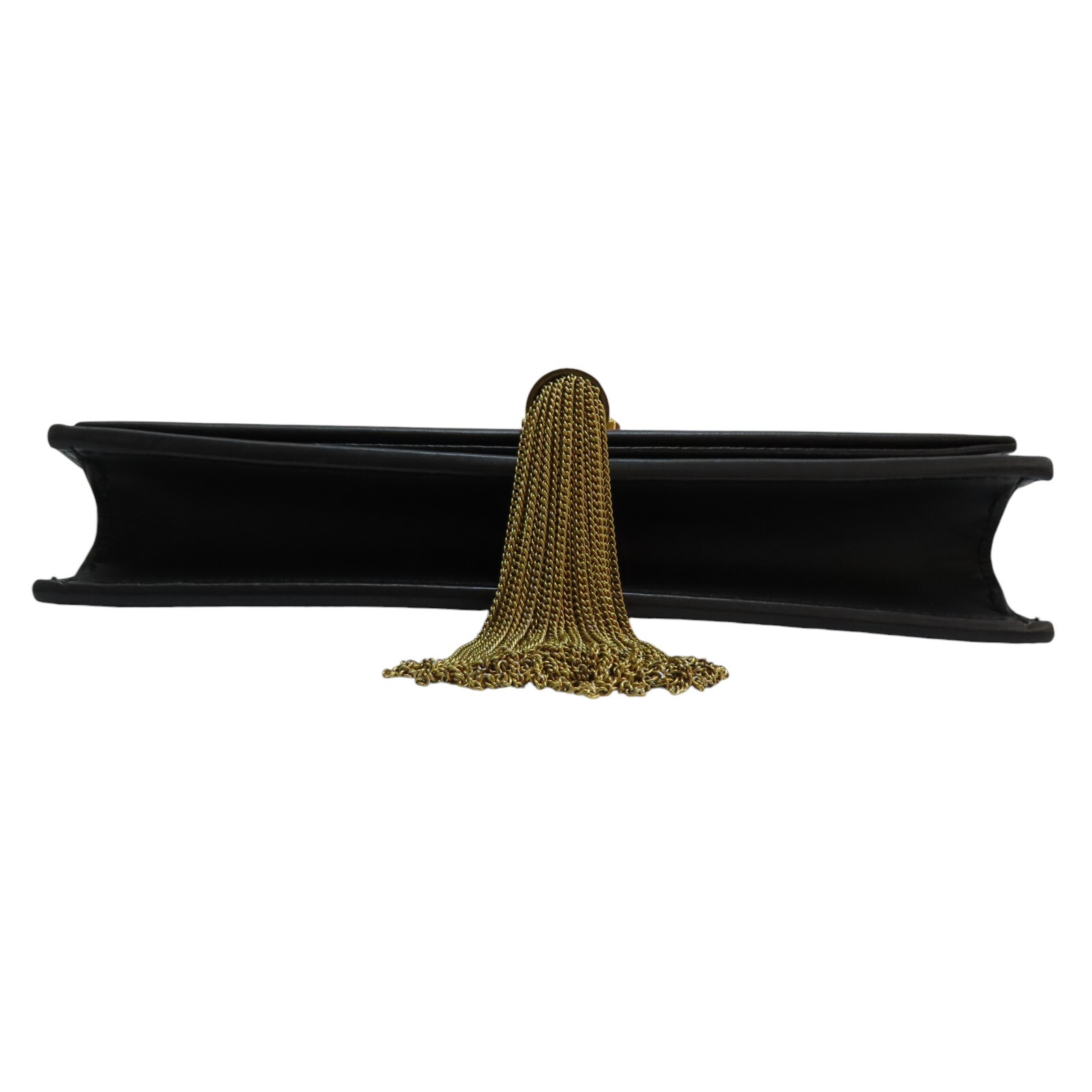 Borsa a tracolla SAINT LAURENT Kate catena pelle verde intenso 452159