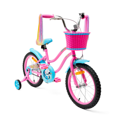 Barbie Malibu Bike Kids Bike Bicycle 40cm (4-7 years) Removable Training Wheel - Picture 6 of 8