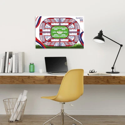 JUNIWORDS Poster "WM Spielplaner 2018" Fußball WM 2018 Planer DIN A4 A3 A2 A1 - Bild 1 von 3