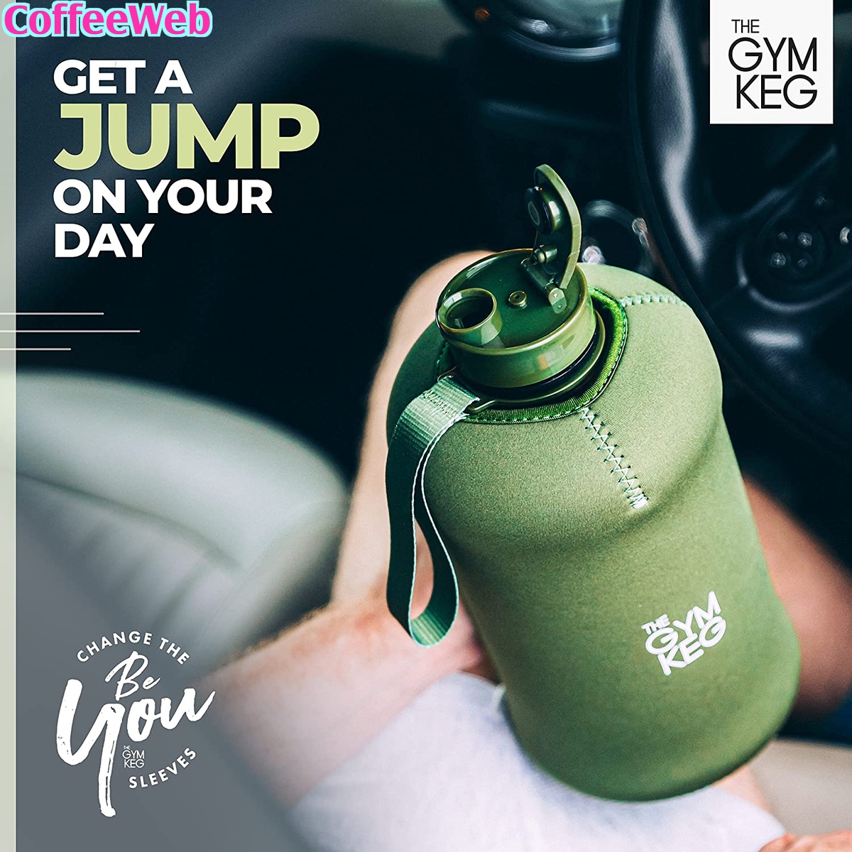 Borraccia Sportiva 2.2L - Con Custodia In Neoprene, Senza BPA, Per Palestra E Fitness