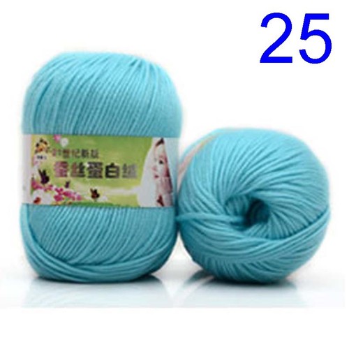 100g Roll Silk Cotton Hand Knitting Yarn Crochet Hand Thick Wool Thread Yarn DIY - Picture 54 of 101