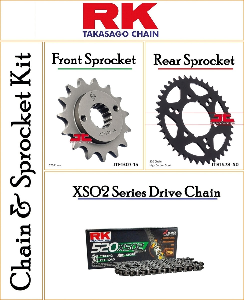 【k 】 Kawasaki ZX-6RR 600 K Ninja 2003 [RK XSO2 Series Chain and