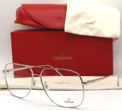 New OMEGA readers OM 5006-H 016 60-14 140 Silver Aviator Frames Reading Glasses