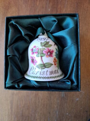 Portmeirion Botanic Garden Christmas Bell 1993 2nd Edition Fine China England - Picture 1 of 9