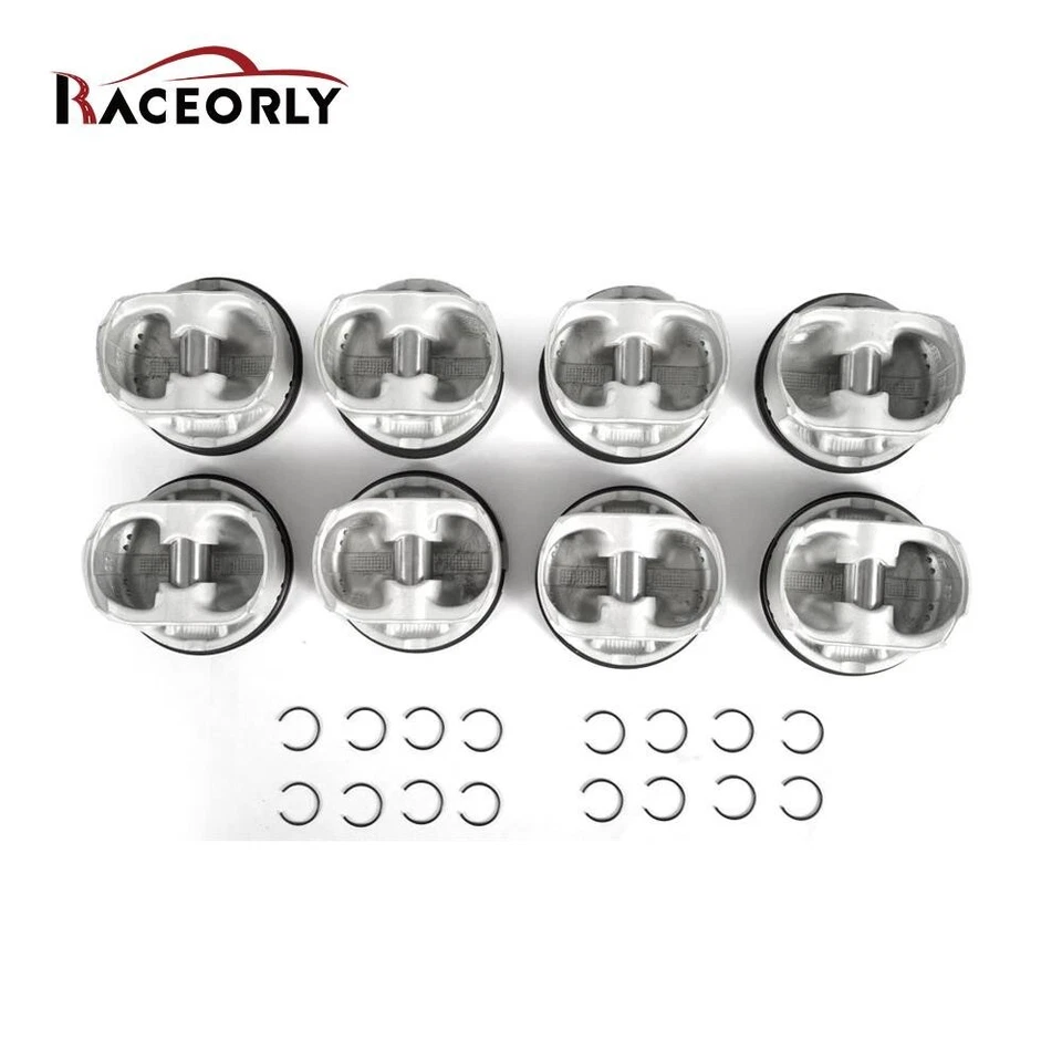 RACEORLY Pistons Rings STD For Mercedes Benz GL550 E500 S550 W212 W221 M273 5.5L Foto 4 de 4