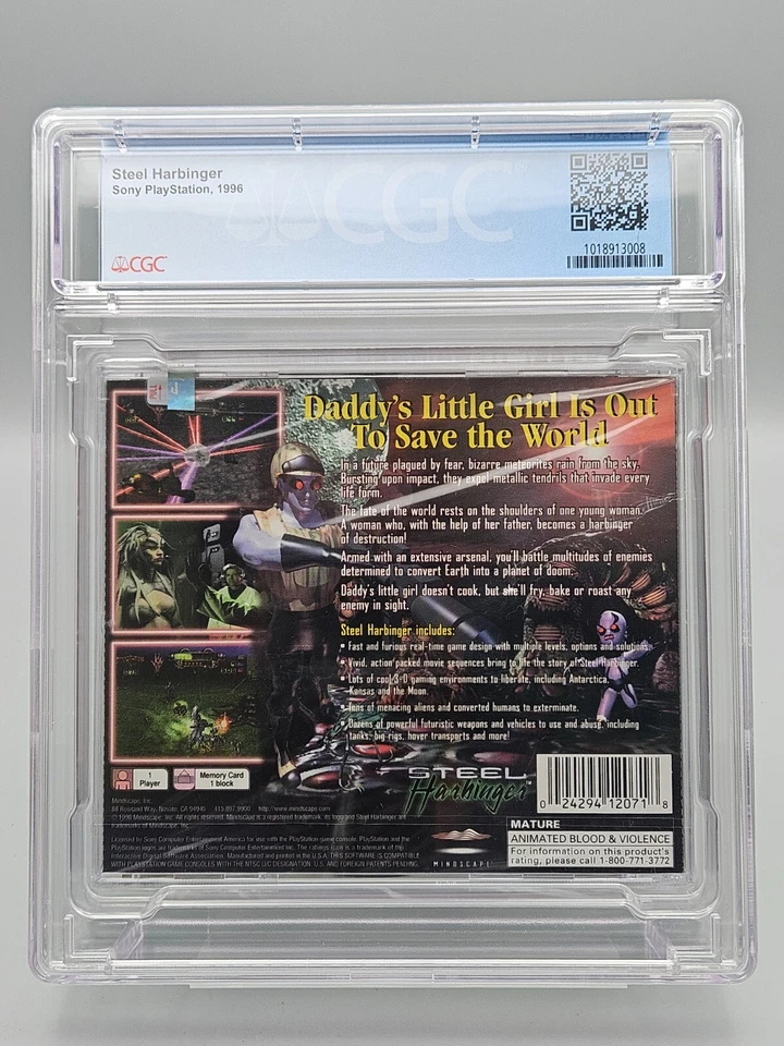 Steel Harbinger PS1 Playstation CGC 9.2 B+ New Sealed Graded - Image 2 of 2