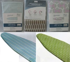 NEW PADDED IRONING BOARD COVER COTTON ELASTIC BAND ASST. DESIGNS