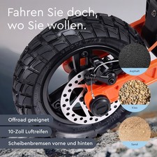 E-Scooter mit Straßenzulassung Joyor S5 PRO 500W offroad Elektroroller 150kg – Bild 4