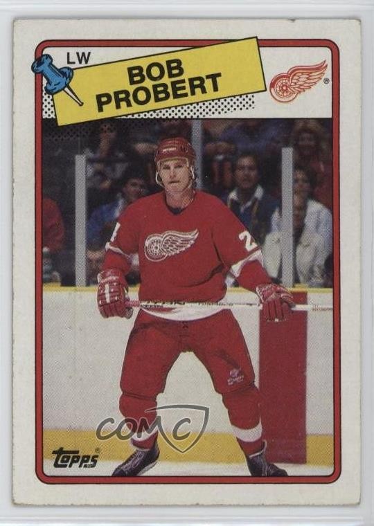1988-89 Topps Bob Probert #181 19lw