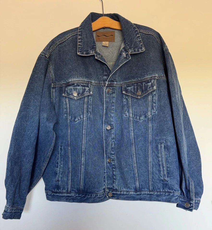 Vintage Y2K Denim Trucker Jacket Netscape 6 Computing Open Source XL - Image 2 of 4