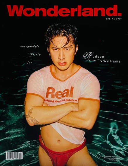 HUDSON WILLIAMS Wonderland Magazine Spring 2026 Heated Rivalry NEW