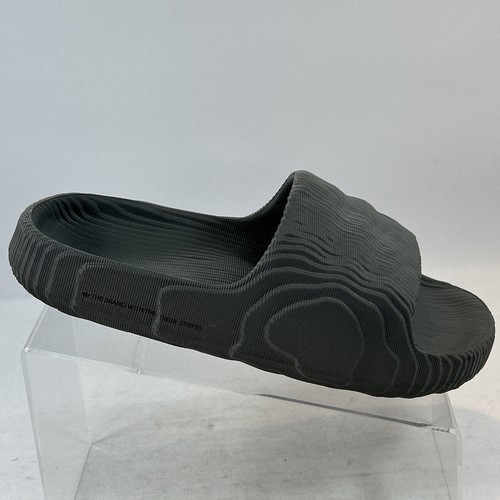 Adidas Adilette 22 Slides Mens Size 8.5US 8UK Carbon Gray Sandals Comfort Shoes - Picture 2 of 15