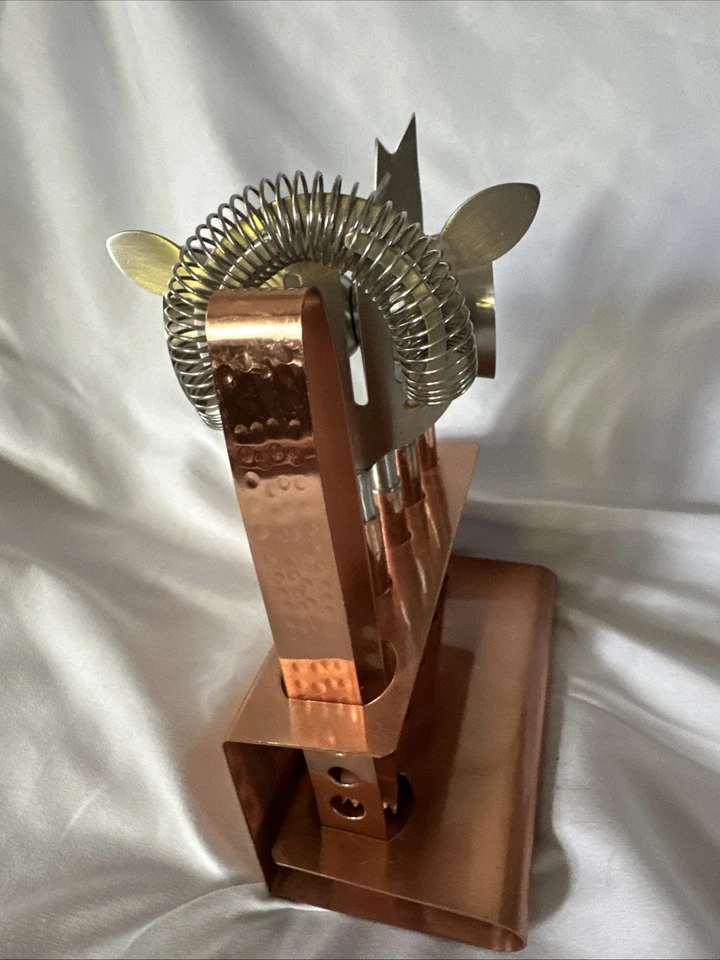 Набор инструментов Godinger Bar со стойкой 5 предметов барменский миксологический набор кованая медь - Изображение 2 из 4