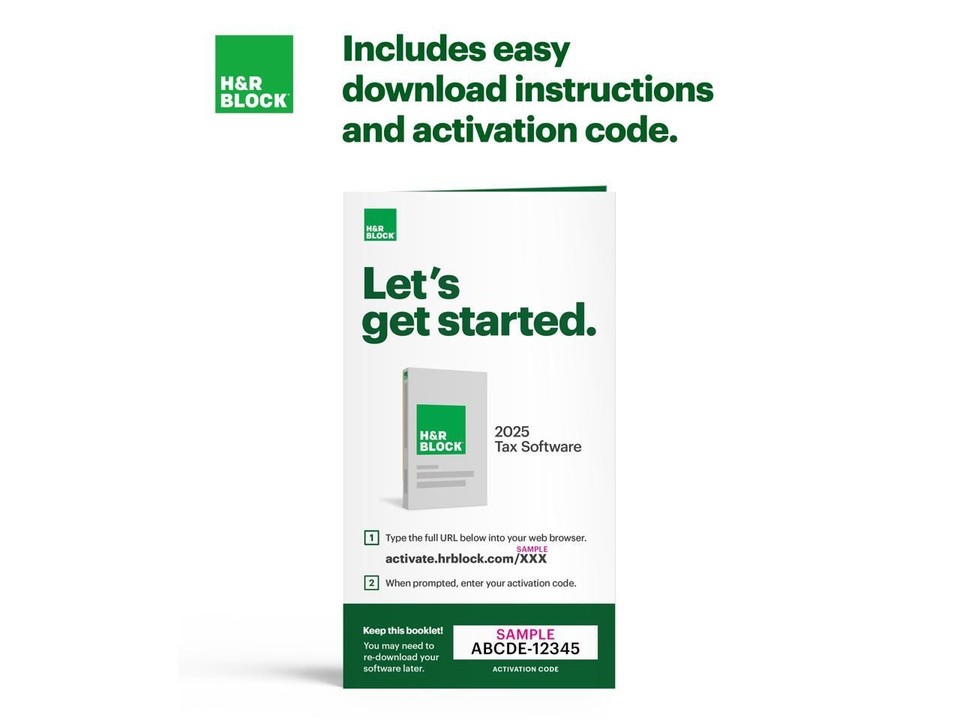 H&R Block Tax Software Deluxe 2025 PC/Mac [Key Card] | eBay