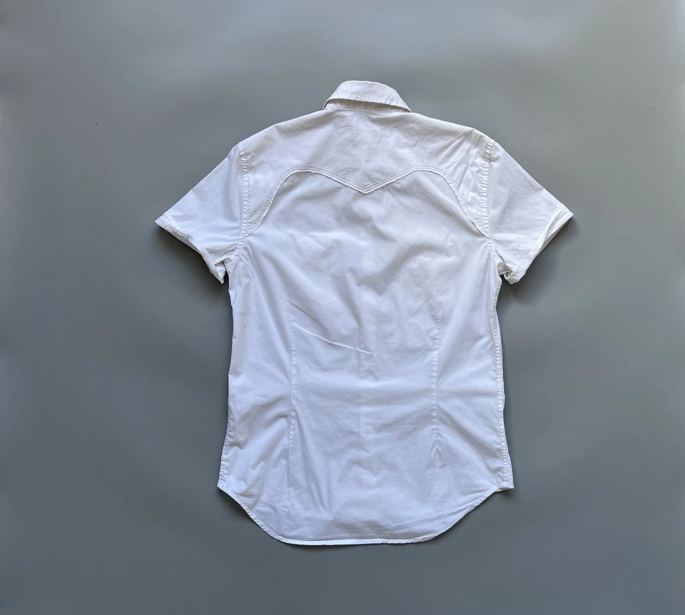 Camisa DIESEL Vintage Hombre Algodón Blanco Manga Corta Talla M Foto 2 de 4