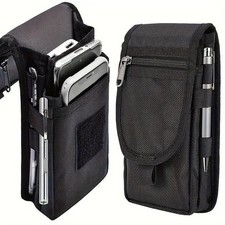 6.3 Flip Top Mobile Phone Waist Bag – Casual Belt Pouch with Pen Holder