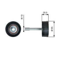 Umlenkrolle Keilrippenriemen FÜR Fiat, Opel, CitroËN - Gates T36772