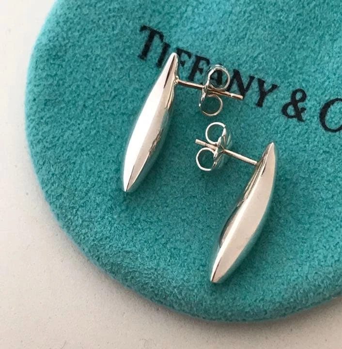 Tiffany & Co. Frank Gehry Ohrringe Silber Damen Accessoires mit Aufbewahrungs...