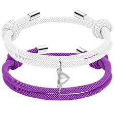 Couple Matching Bracelets for Bf And Gf, Best Friend Bracelet,Stretch Adjustable