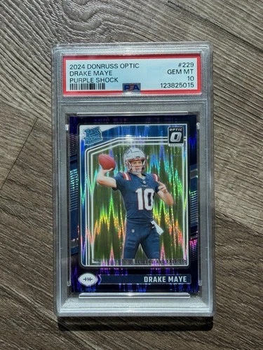 2024 Panini Donruss Optic - Rated Rookie Drake Maye #229 Purple Shock PSA 10 💎
