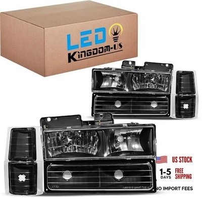 Headlights Assembly Compatible with 1994-1999 Chevy C/K | Compatible with